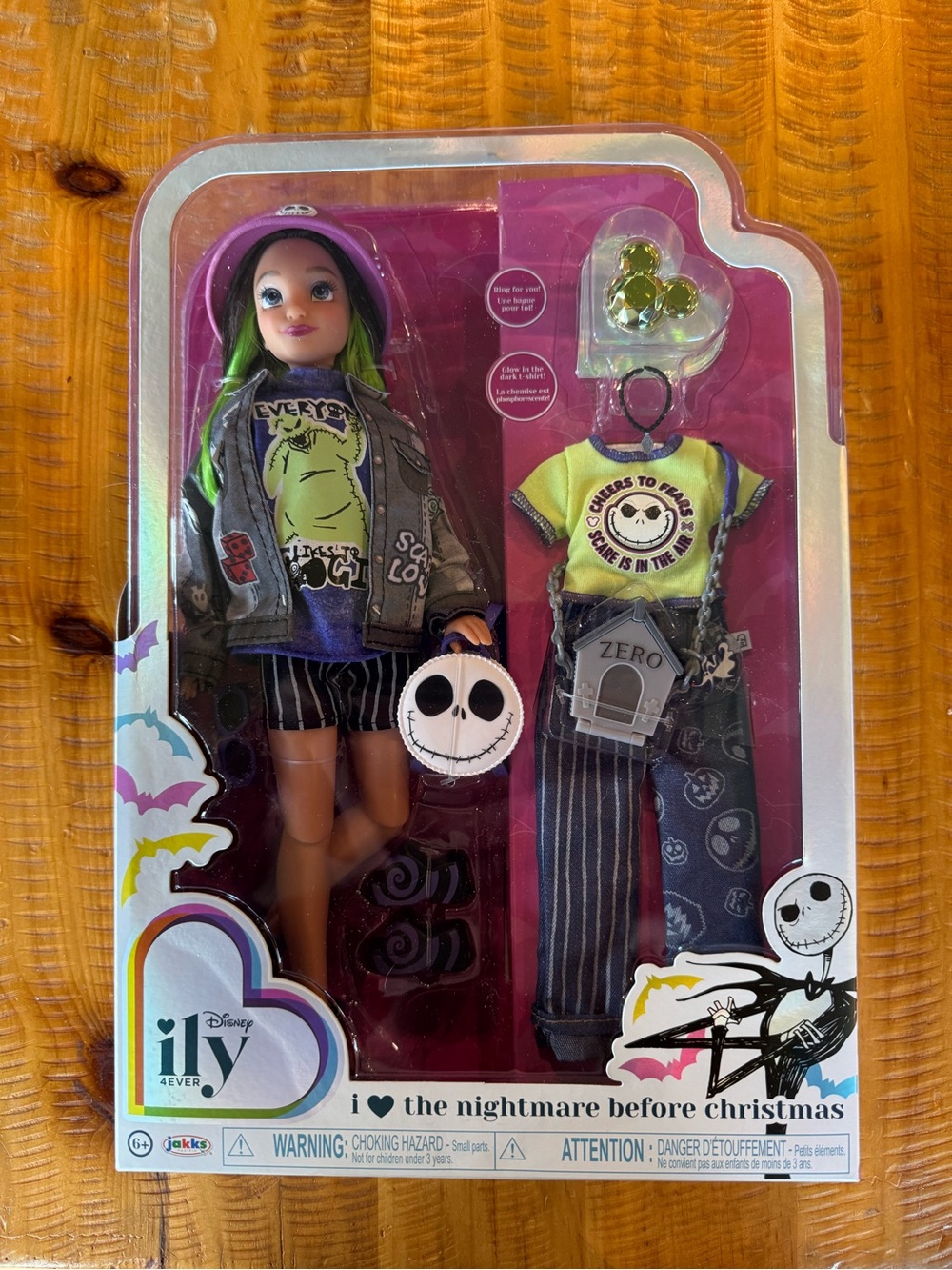 Disney The Nightmare Before Christmas Doll — Green & Purple Hair